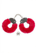 Load image into Gallery viewer, Think pink minky fuzzy cuffs
