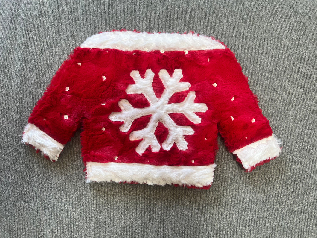 Snowflake Christmas sweater wall decor 11 x 19“