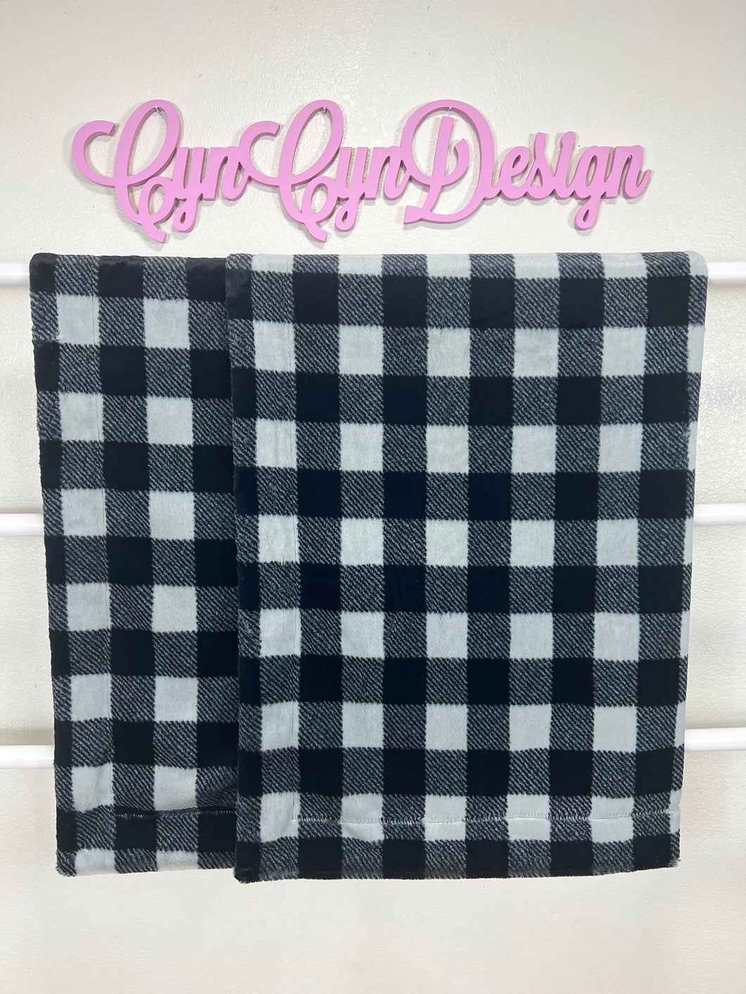 Silver buffalo check double-sided 50x60