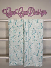 Load image into Gallery viewer, Seaglass embossed butterflies double sided 36x60
