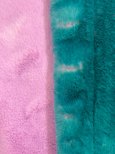 Load image into Gallery viewer, Teal/rose pink twilight whispy on bloom Whispy (defect 2 stains that look washable)
