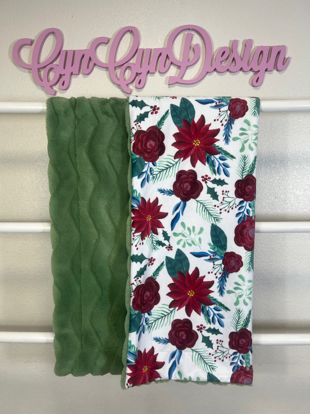 Christmas flowers on basil radiant 36 x 60
