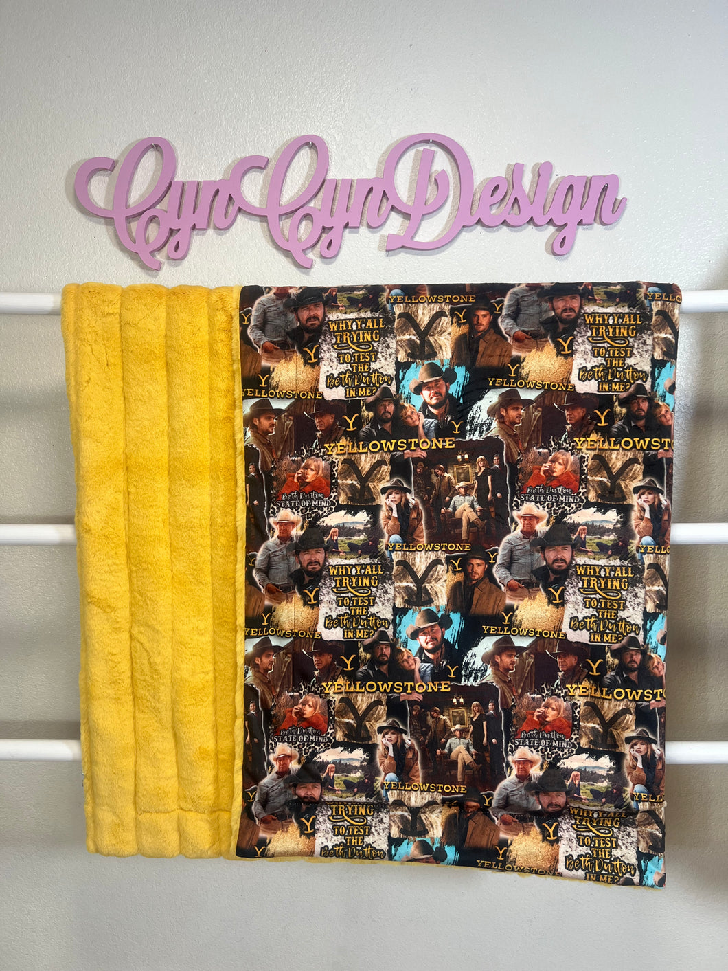 Yellowstone custom print on mango Sydney 60x55