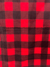 Load image into Gallery viewer, Red buffalo check print on Cardinal Willow 60x57 defect (very light creasing)
