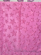 Load image into Gallery viewer, Girls rule, print on pink embossed stars (defect) 40x60
