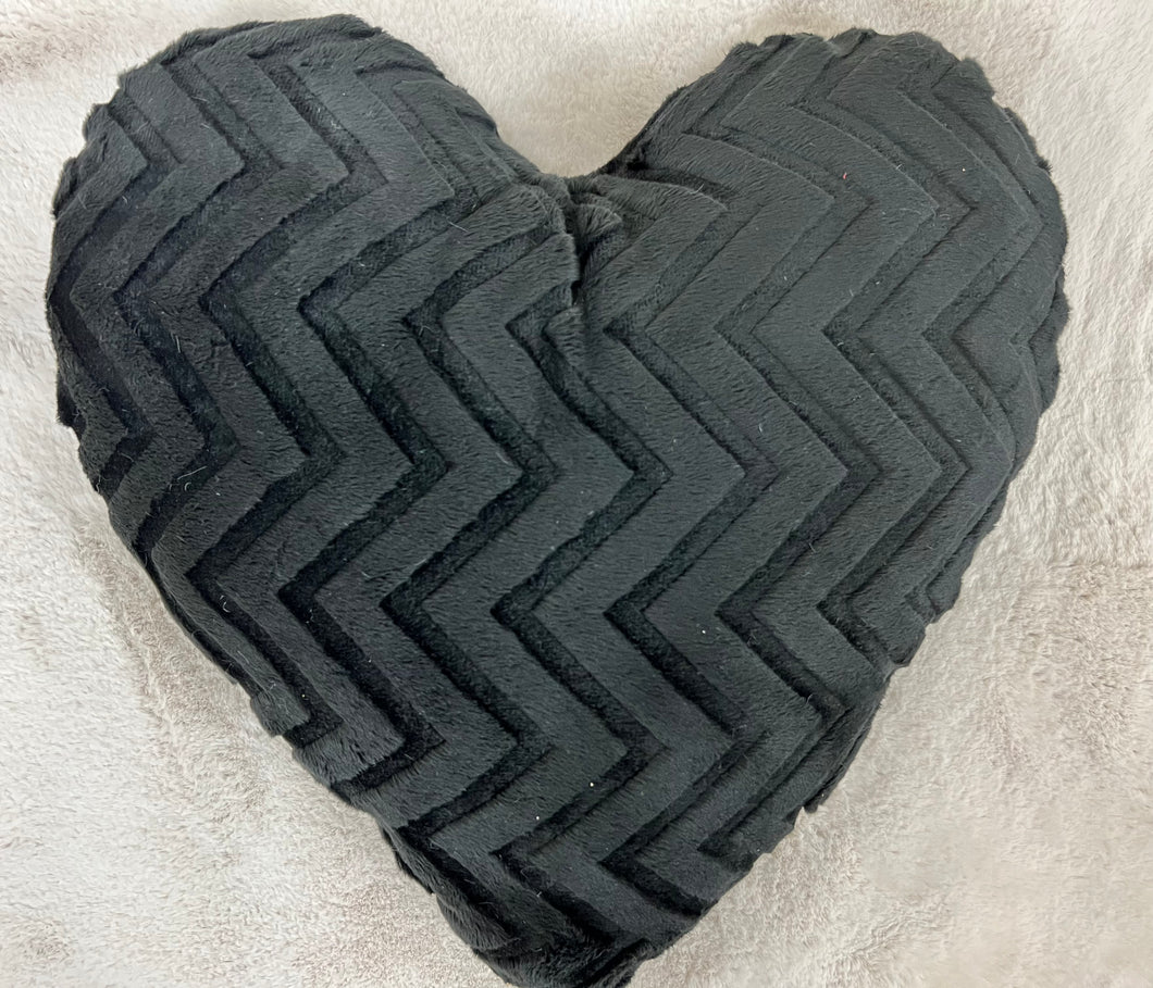 Black chevron heart